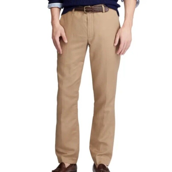 Polo Ralph Lauren Straight Fit RRL Desert Khaki Pants Mens 34x30 New Fast Ship - Picture 1 of 12